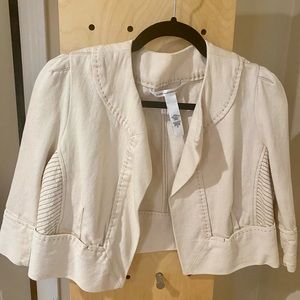 Diane Von Furstenberg short cream jacket